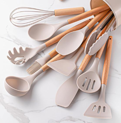 Kit 12 Utensílios de Cozinha em Silicone
